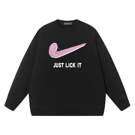 恶搞毁童年卫衣男女情侣装学生纯棉宽松舔狗勾子设计师款舔就完了图片