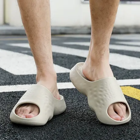 2024新款篮球防滑耐磨运动拖鞋男外穿夏季踩屎感浴室洗澡一字拖男图片