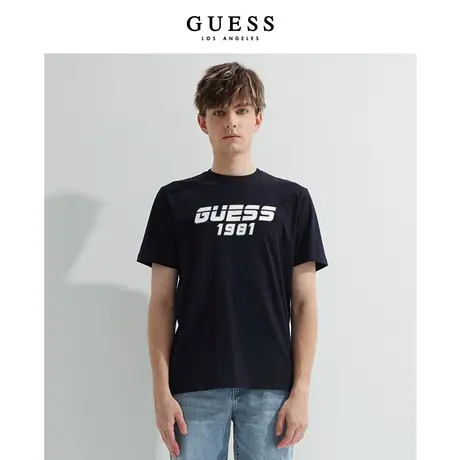 GUESS男士休闲宽松字母印花T恤-Z2GI07J1311商品大图
