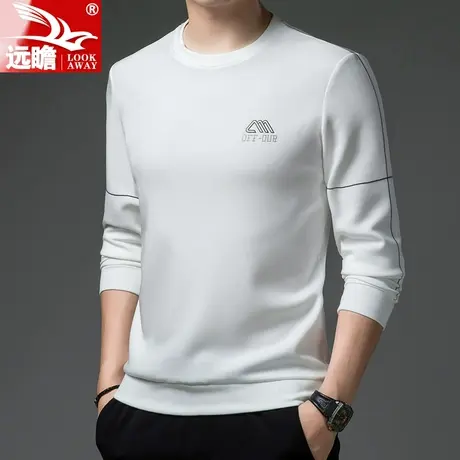 2022新款潮牌秋季套头男士卫衣时尚宽松印花长袖T恤舒适帅气百搭商品大图