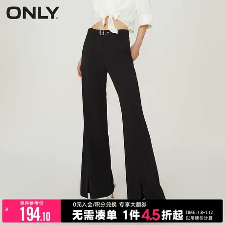 ONLY2023秋季新款休闲气质百搭高腰喇叭裤休闲裤女|123214028商品大图
