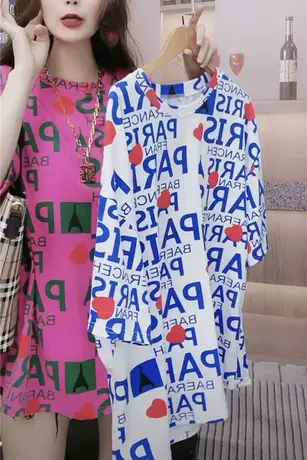 粉色短袖T恤女装夏季2023年新款宽松设计感小众百搭长款上衣潮ins图片