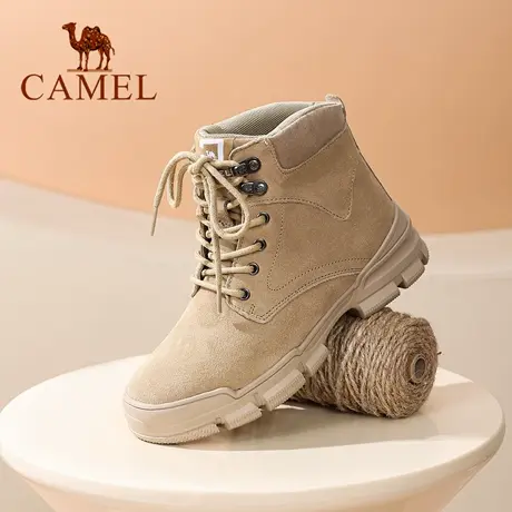 Camel/骆驼马丁靴女25秋冬季新款厚底户外徒步登山鞋工装女短靴商品大图