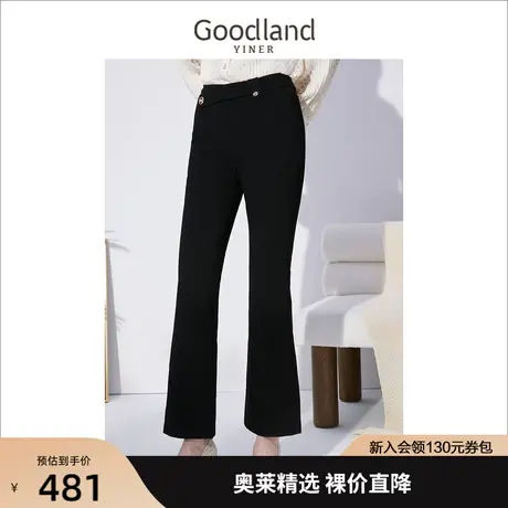 音儿美地女装2022冬季新款高级感高腰保暖白鹅绒羽绒裤图片