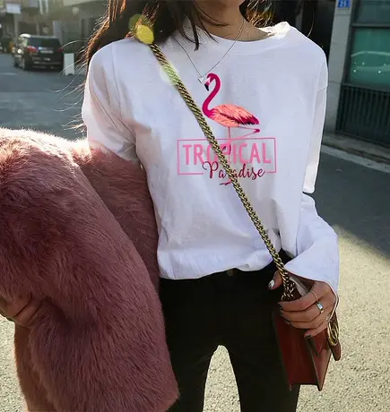 2024秋装新款韩范宽松潮学生卡通印花印花长袖T恤女装上衣打底衫图片