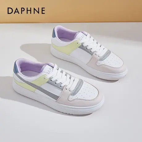达芙妮女鞋2021年春秋季新款板鞋女ins潮夏百搭平底小白鞋女春款商品大图