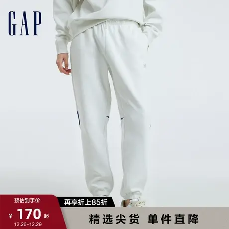 Gap男装秋季新款空气三明治LOGO宽松卫裤运动裤束脚长裤796150图片