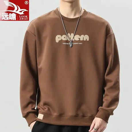 远瞻长袖t恤男士春秋季新款高街潮流印花卫衣男打底衫休闲上衣服商品大图