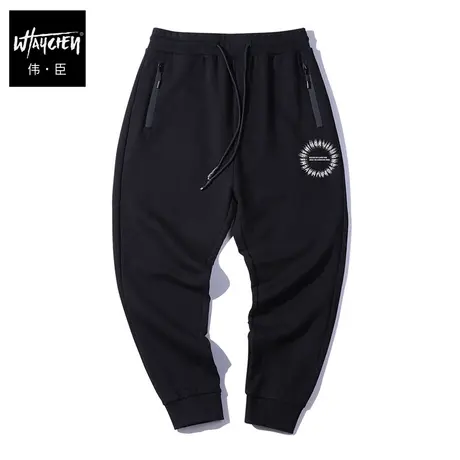 伟臣大码男装加肥加大男运动裤胖子春秋裤子秋季男裤针织弹力长裤商品大图