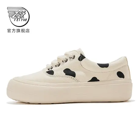 feiyue/飞跃面包帆布鞋女春季款奶牛馒头鞋潮流休闲鞋女548商品大图