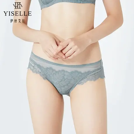 伊丝艾拉蕾丝中腰三角裤 夏新款速干内裤女性感女式小裤210049商品大图