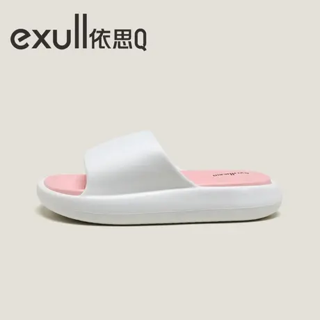 exull/依思Q拖鞋女夏2022新款ins潮一字拖防滑软底情侣运动凉拖图片