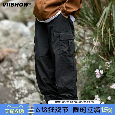 VIISHOW日系cityboy多袋直筒工装裤男春秋季潮牌裤子宽松休闲裤商品大图