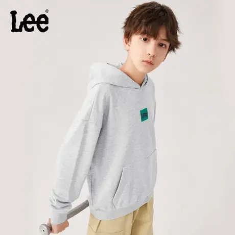 Lee男女童春季纯棉卫衣2025新款女孩洋气宽松儿童装连帽上衣春装图片