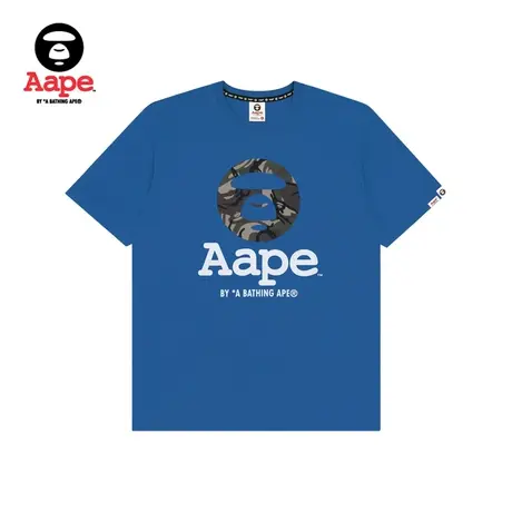 Aape男装春夏迷彩猿颜字母印花多色短袖T恤0761XXG商品大图