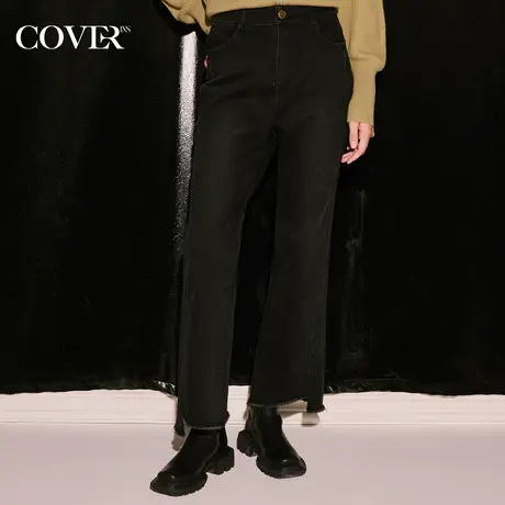 COVER冬季亲肤弹力磨毛牛仔裤商品大图