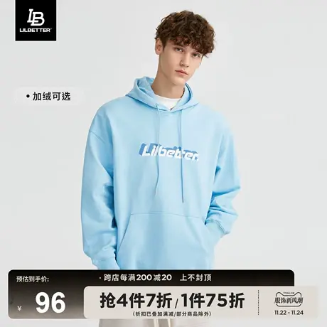 Lilbetter情侣重磅卫衣男美式2023秋冬新款上衣复古连帽男士外套商品大图