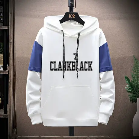 卫衣男春秋装薄款上衣连帽外套青少年外穿秋衣潮男装秋季套头衣服商品大图