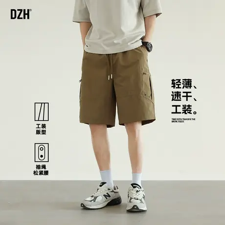 男士机能工装短裤男夏外穿薄款休闲五分裤宽松速干裤子2025新款潮商品大图