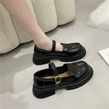玛丽珍小皮鞋女配裙子2023春夏新款日系jk鞋娃娃大头乐福法式单鞋商品大图