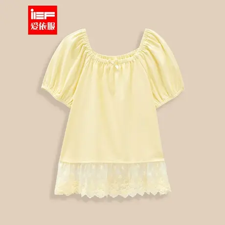 MINIIEF【爱依服童装】2025夏季新款韩系风时尚洋气女童百搭上衣图片