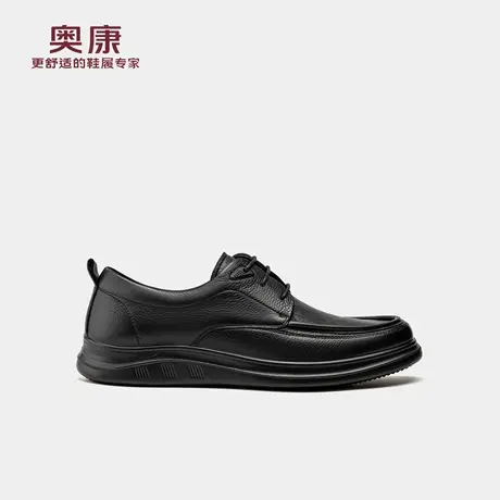 奥康 男鞋2025秋季皮鞋男款真皮办公室系带舒软德比鞋门店发货商品大图