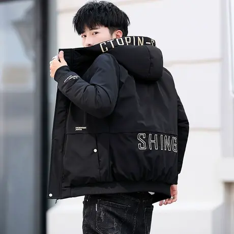 初中生中学生外套男2023新款棉衣潮冬季羽绒棉服ins冬装短款棉袄商品大图