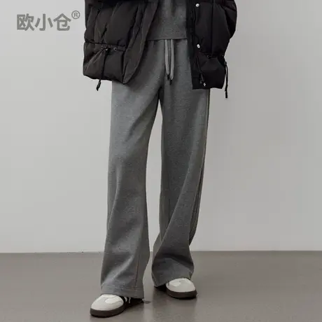 【直播间专享】加绒弧形香蕉运动裤 隐形侧条装饰减龄不装嫩卫裤图片