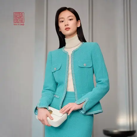 [重磅限量]EP雅莹高端系列 国风小香风礼服外套2024春装新品1116A商品大图