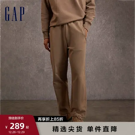 【断码优惠】Gap男女装春秋LOGO宽松休闲裤运动卫裤情侣装811072图片