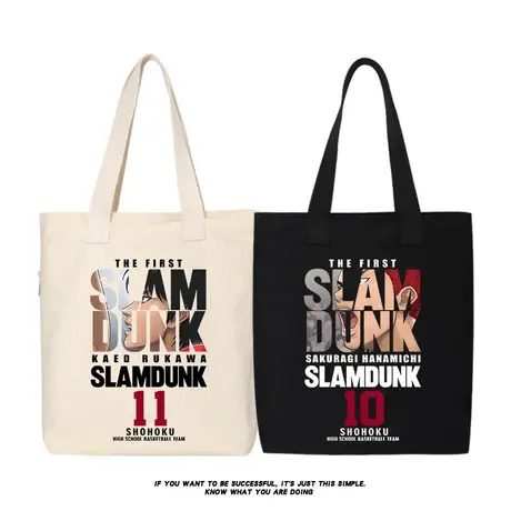 秀洛灌篮高手同款书包大学生帆布包卡通动漫单肩手提斜跨托特包女商品大图