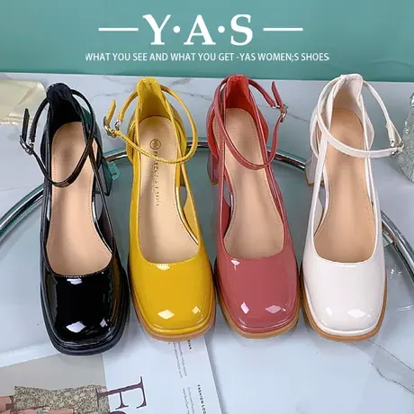 高跟包头凉鞋女2024年春季新款气质名媛玛丽珍粗跟防水台法式单鞋商品大图