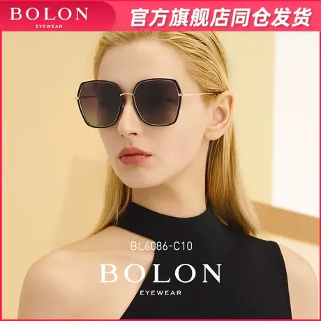 BOLON暴龙太阳镜女款蝶形偏光墨镜时尚金属框眼镜防紫外线BL6086商品大图