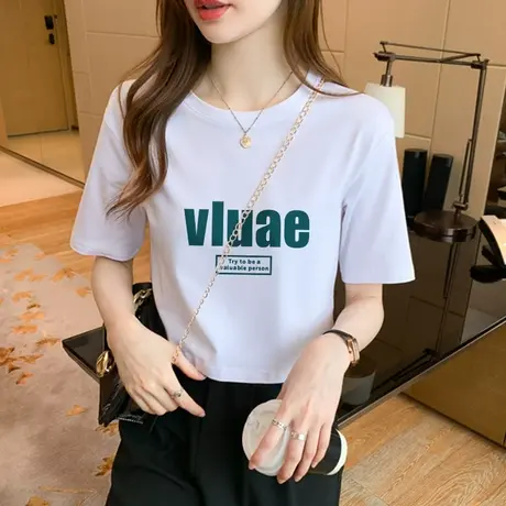白色短袖t恤女2023新款夏季设计感正肩高腰短款露脐纯棉上衣ins潮图片