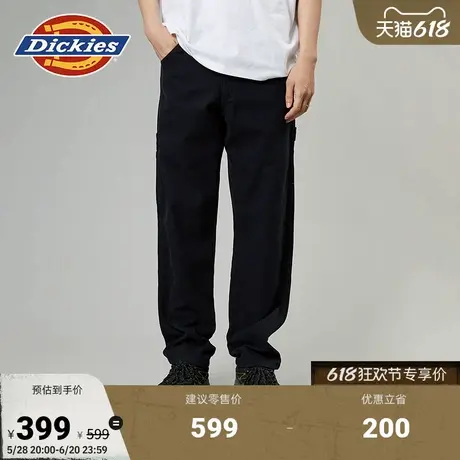 Dickies水洗效果多口袋春夏新款工装伐木裤 cleanfit风男女情侣图片