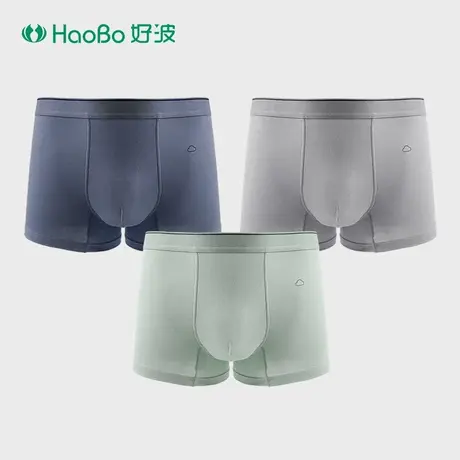好波男士内裤大码平角裤聚乳酸抑菌裆男裤宽松大码平角裤HKM2512商品大图