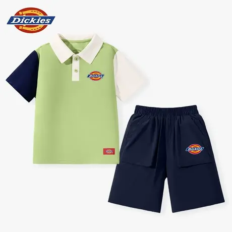Dickies童装儿童夏装套装2025新款男童学院风速干t恤男孩POLO衫A图片