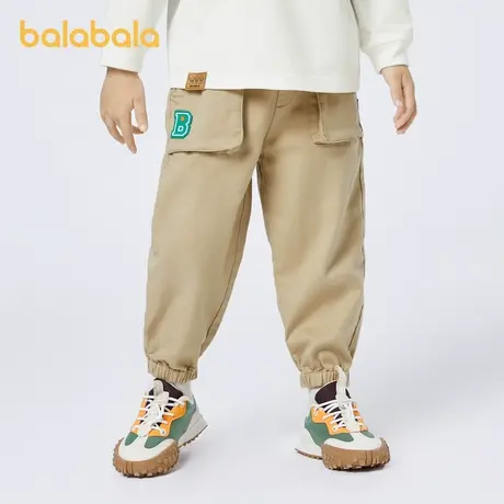 巴拉巴拉男童裤子宝宝帅气工装裤秋装2024新款童装儿童休闲裤长裤商品大图