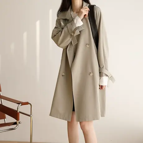 【清仓仅需159元】春秋季风衣外套女中长款小个子高级感chic图片