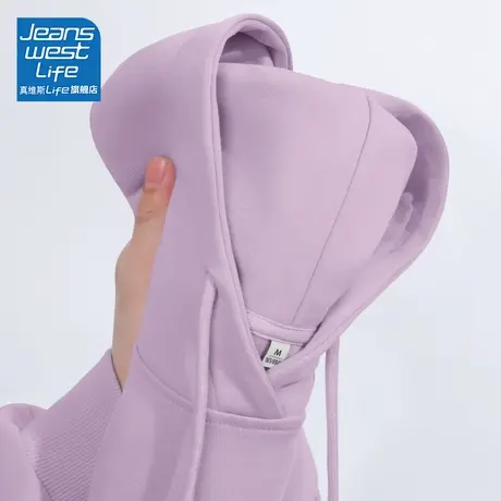 真维斯LIFE卫衣女款2023新款爆款春秋减龄上衣洋气美式连帽外套C图片