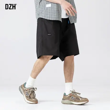 男士美式黑色短裤男款夏季运动工装五分裤薄款潮牌2023年新款半裤商品大图