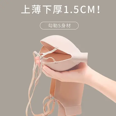 小胸聚拢内衣女性感无钢圈薄款收副乳防下垂调整型文胸罩2024新款商品大图