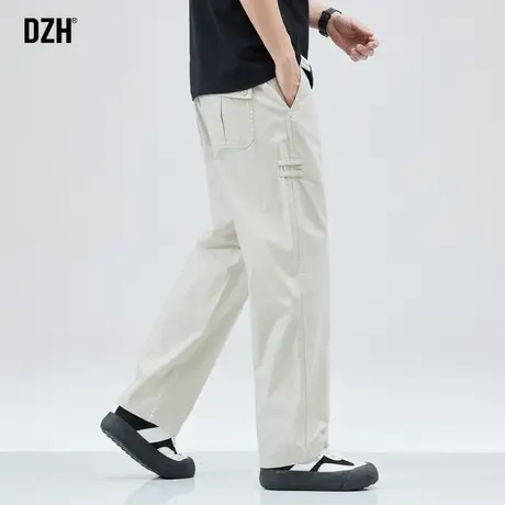 男士工装裤直筒休闲裤潮牌男美式春季裤子2025年新款宽松阔腿男裤商品大图
