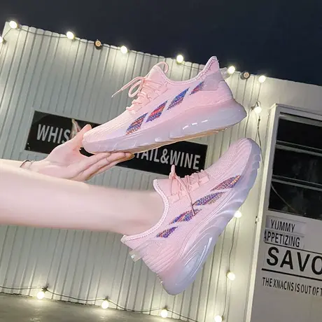 2024春季新款透气网面小白鞋女百搭休闲运动老爹鞋网鞋爆款ins潮商品大图