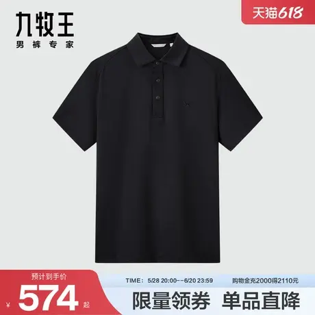 九牧王男装JT2D27637短袖T恤夏季薄款新品休闲通勤舒适百搭上衣商品大图