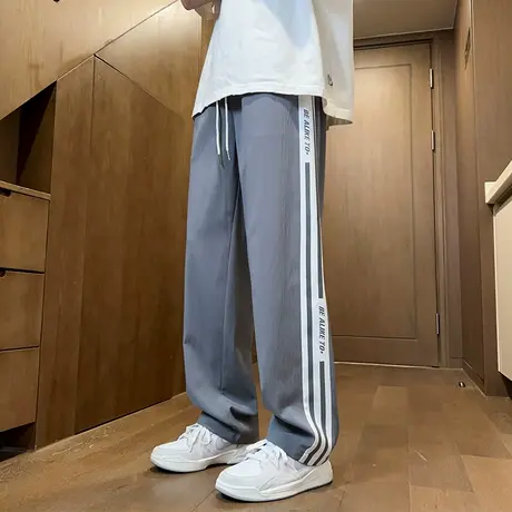 夏季薄款冰丝裤子男孩13初中学生休闲长裤15岁青少年大童运动卫裤商品大图