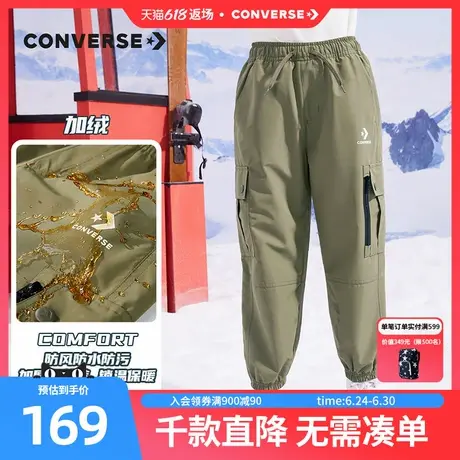 converse匡威儿童装男女童加绒工装长裤冬季新款三防休闲加厚裤子图片
