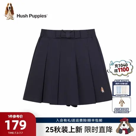 暇步士童装女童百褶裙裤25夏新款中大童学院风短裤女童透气休闲裤图片