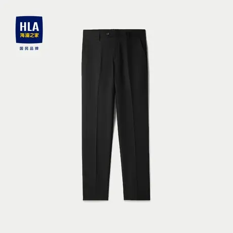 HLA/海澜之家国民臻品西裤24秋冬新款纯色直筒刺绣商务绅士裤子男图片
