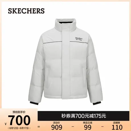 斯凯奇秋冬男女同款羽绒服蓄热加绒保暖连帽棉服宽松显瘦修身外套商品大图